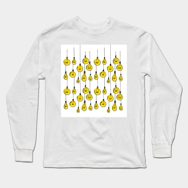 light bulb design Long Sleeve T-Shirt by Highdown73